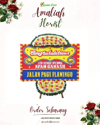 Bunga Papan Congratulation di Oro-oro Dowo